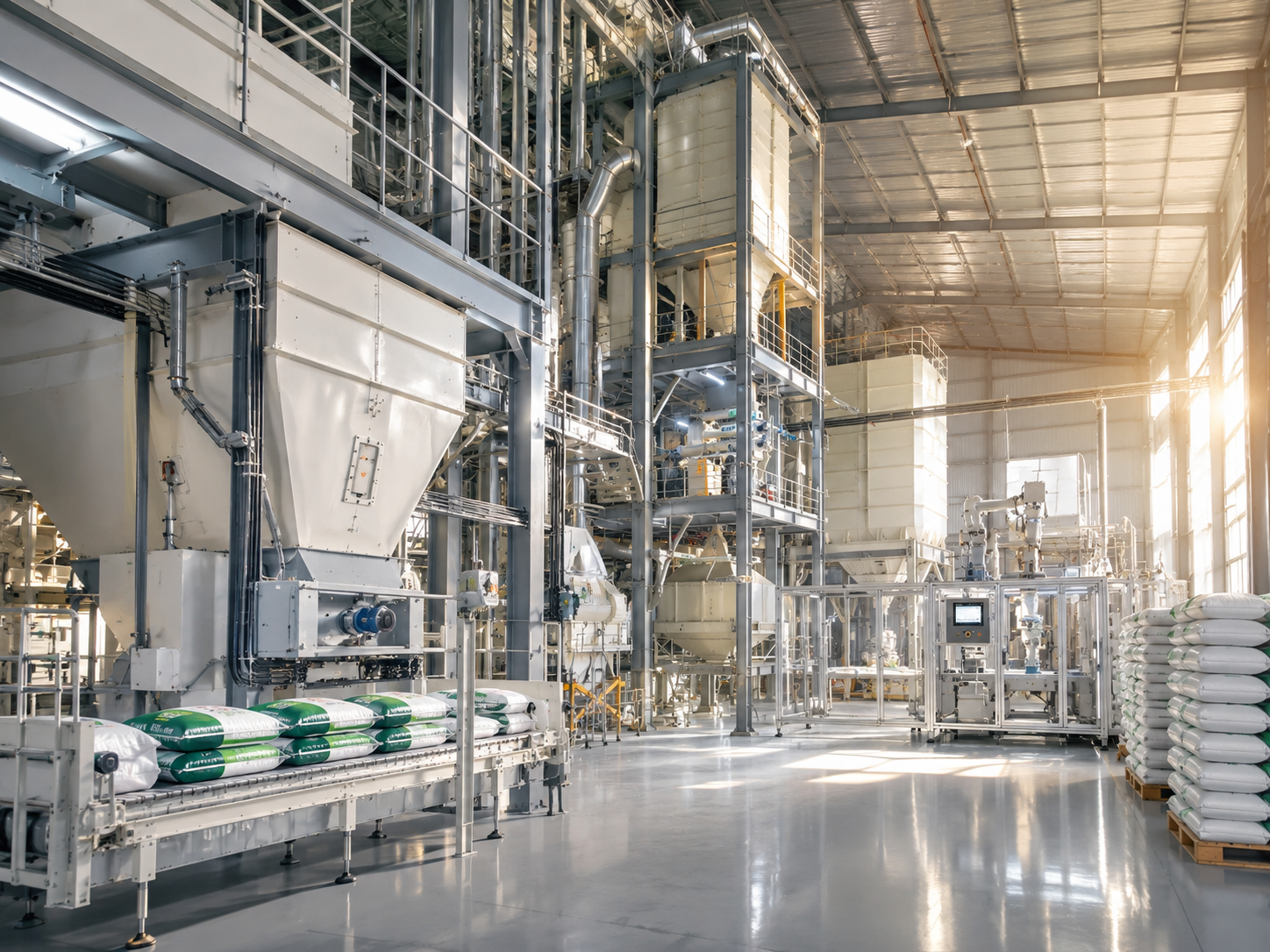 Automated feed production line